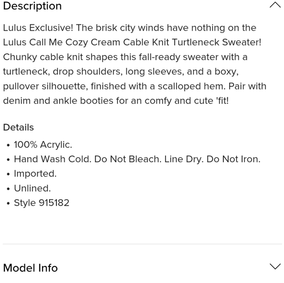 Lulus Call Me Cozy Cream Cable Knit - Picture 4 of 4